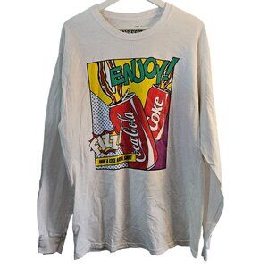 Vintage Coca-Cola Long Sleeve Graphic Tee Shirt